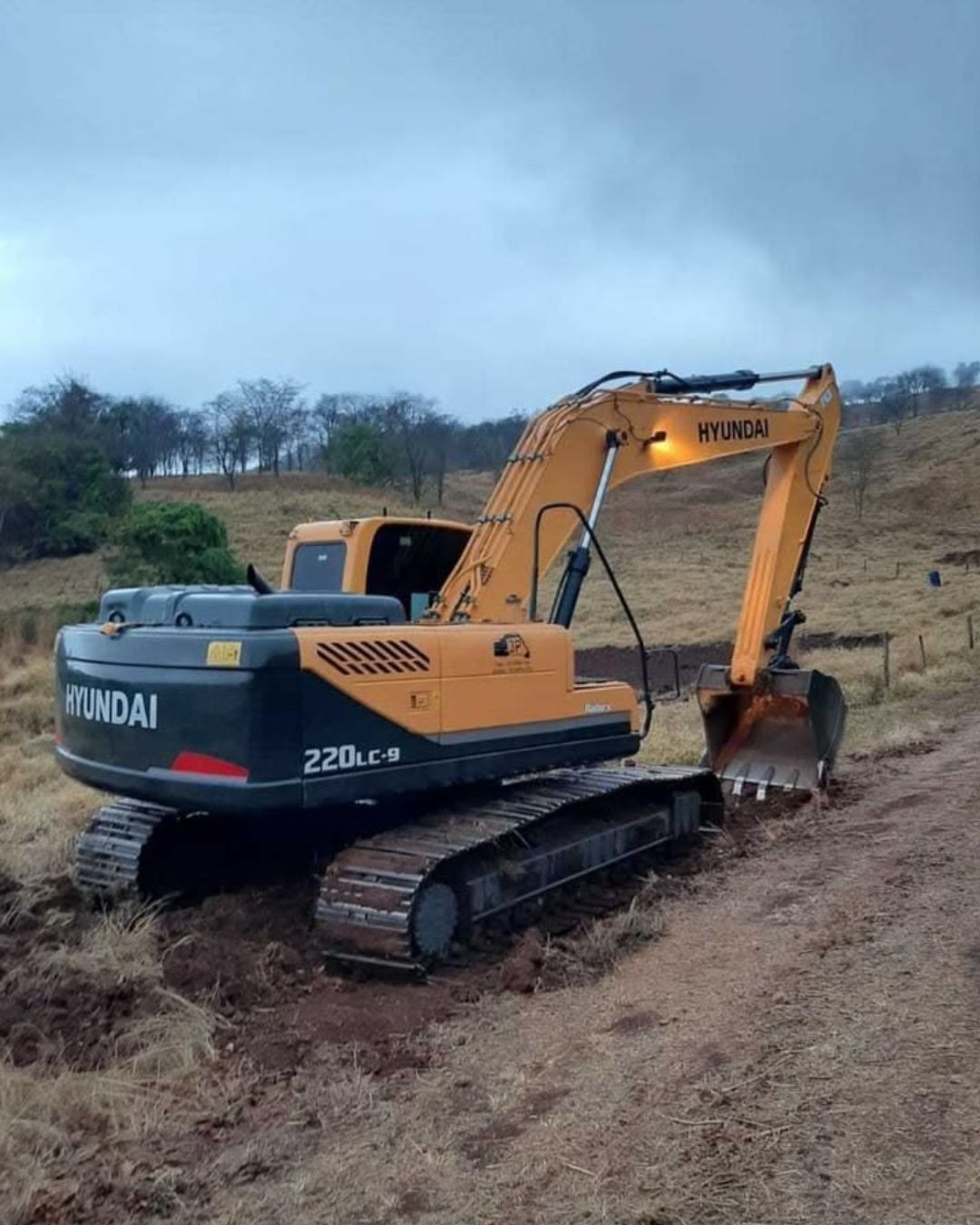 Road, drainage, and foundation work.